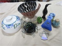 Glass and pottery