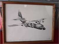 ORIGINAL DAN WITKOTT  SKETCH C-130