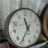 IBM wall clock, direct wired, untested, 14"
