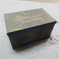 Diamond Match Company tin box, 5.5 x 9 x 5"T