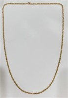 26"  14k Rope Necklace 16.5g