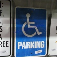(Handicapped) Parking sign, 12x18