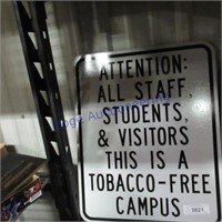 Attention All Staff tin sign, 16x20
