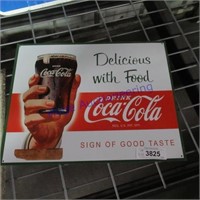 Coca-Cola tin sign, 12.5 x 16