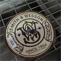 Smith & Wesson tin sign, 12"