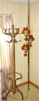 2 Piece Lot - Vintage Tension Rod Lamp also