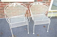 2 Wrought Iron Patio Chairs