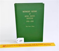 Methodist History of Adair County Kentucky 1782