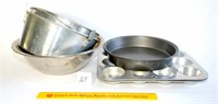 Bakeware Items and Stainless Bowl