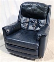Leather recliner by Lane