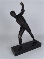 UNSIGNED BRONZE OF MAN