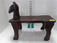 Wooden Horse Bench