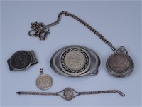 SILVER COIN ACCENTED ITEMS
