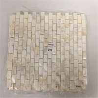 6 PCS MOTHER OF PEARL SHELL MOSAIC TILES