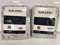 SUN ZERO WINDOW PANEL 2PCS SIZE 52" X 84"