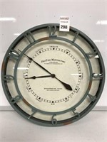 FIRST TIME & CO TIMEWORN WALL CLOCK SIZE 11"