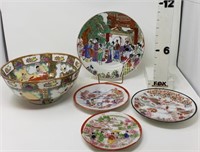 (5) Oriental Bowl w/ Plates