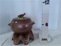 Frankoma Pottery Bean/Fondue Pot