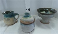 (3) Pottery Containers