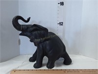Black Ceramic Elephant