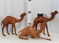 (3) Leather Camels