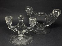 Glass Candelabras