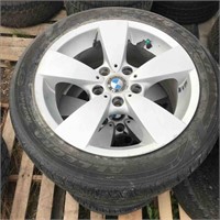 Used Set Of 4 BMW Tires And Rims M+S 225/50R17
