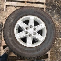 Used Set Of 2 Rims And Tires M+S 265/70R17