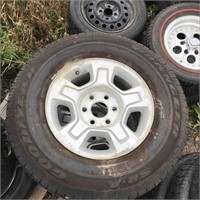 Used Set Of 3 Tires On Rims M+S P265/70R17