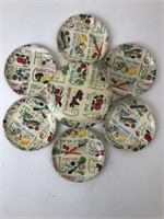 Vintage Papier-Mâché Beverage Coasters