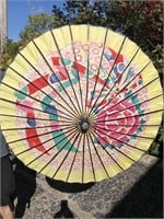 Vintage Would/Paper Oriental Umbrella