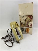 Vintage Sunbeam Harvest Gold Electric Mixer