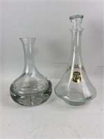 Vintage Liquor/Wine Heavy Glass Decanters