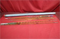 2 Vintage Bamboo Fly Rods