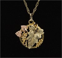 Ladies 10KT Black Hills Gold Necklace