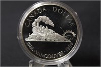 1986 Silver Canadian Dollar Commemorative