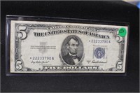 1953A $5 Silver Certificate Star Note