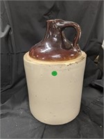 Pottery Crock  11-12" Tall With Handle