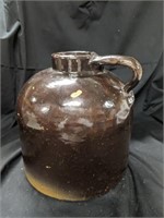 8" Tall  Brown Jug with Handle