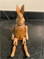 WOODEN JOINTED BUNNY