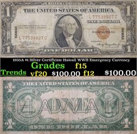 1935A $1 Silver Certificate Hawaii WWII Emergency