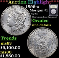 *Highlight* 1896-o Morgan $1 Graded Unc Details