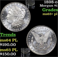 1898-o Morgan $1 Grades Select Unc+ PL