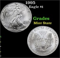 1995 Eagle $1 Grades Mint State