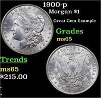 1900-p Morgan $1 Grades GEM Unc