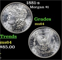 1881-s Morgan $1 Grades Choice Unc