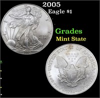2005 Eagle $1 Grades Mint State