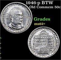 1946-p BTW Old Commem 50c Grades Select Unc