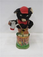 Camping Bear Battery Op Toy, 10"