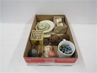 Wind up Toys, Marbles, tray lot